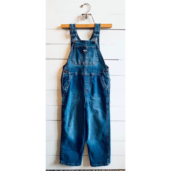 Boys' OshKosh Denim Overalls, Size 5 - Picture 1 of 2